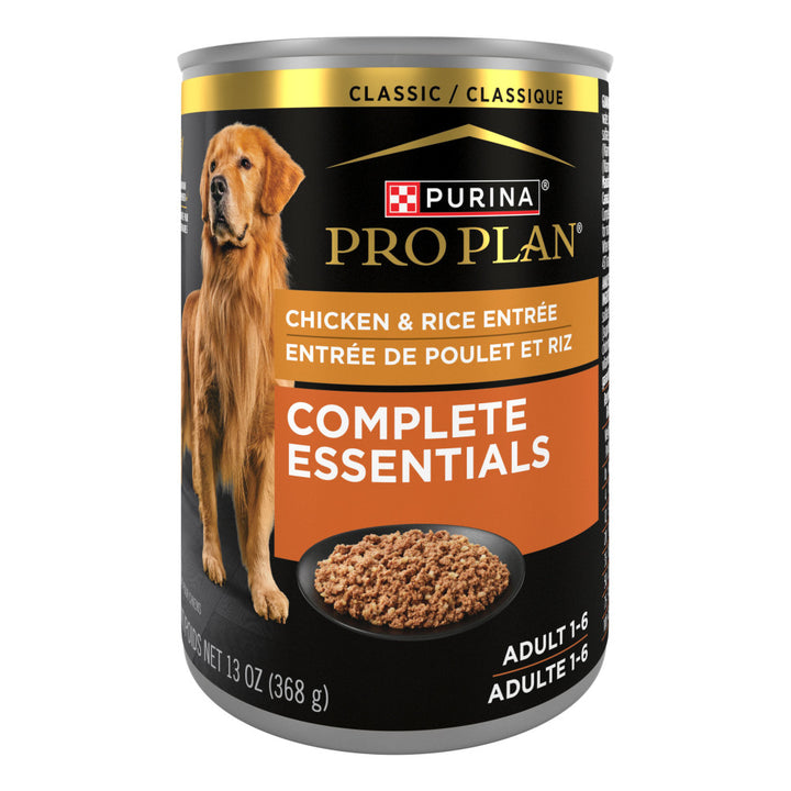 Proplan Complete Essentials Entrée de Poulet et Riz Nourriture Humide pour Chien Adulte .