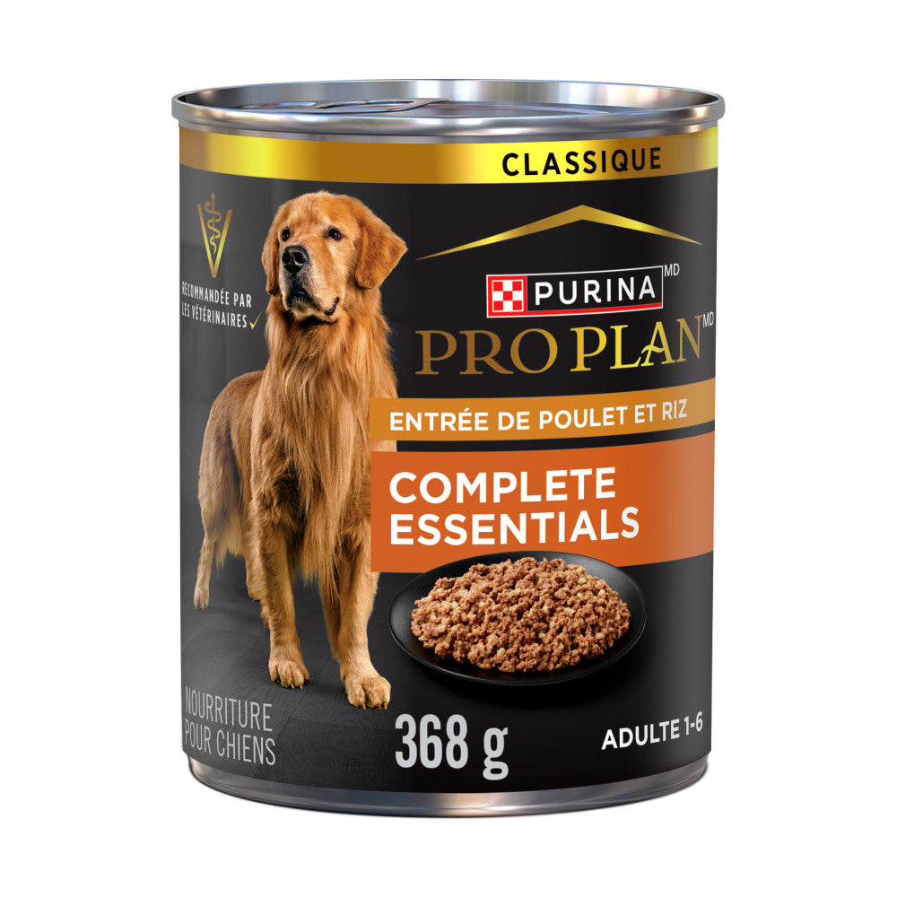 Proplan Complete Essentials Entrée de Poulet et Riz Nourriture Humide pour Chien Adulte .