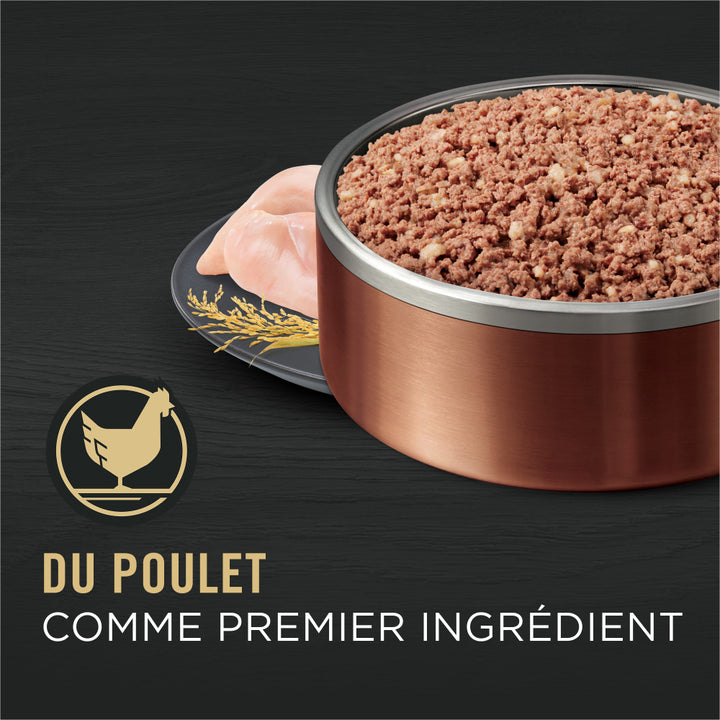 Proplan Complete Essentials Entrée de Poulet et Riz Nourriture Humide pour Chien Adulte .