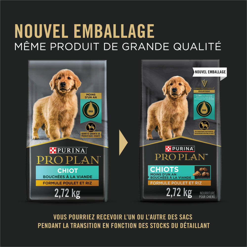 Purina Proplan Chiot Formule Poulet et Riz Bouchée à la Viande