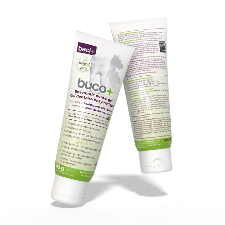 Buco+ enzymatic dental gel for oral hygiene in dogs and cats
