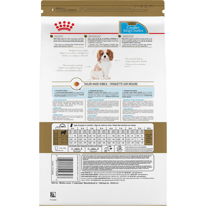 Dry food for Cavalier King Charles Spaniel puppies