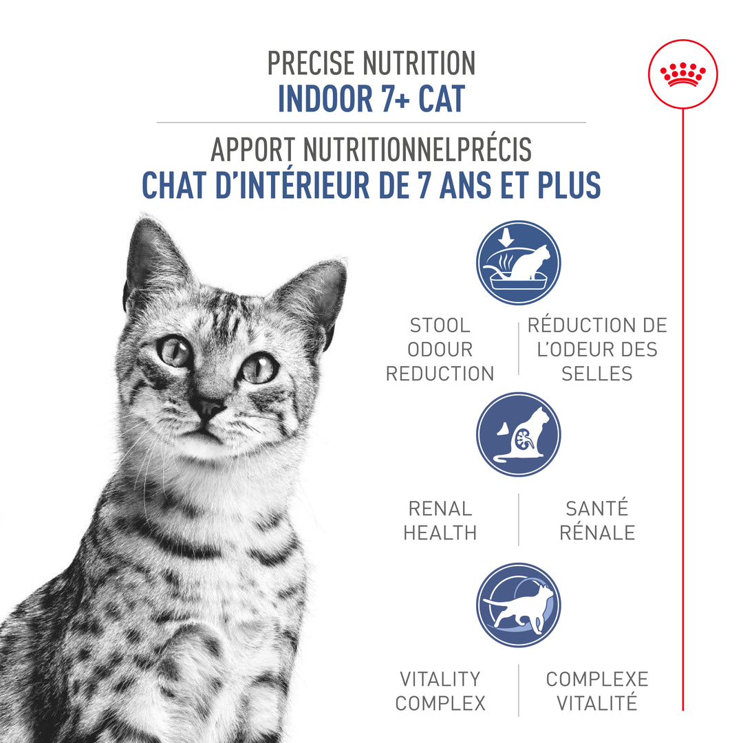 Royal Canin Chat Nourriture Sèche Agé Intérieur 7 +