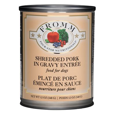 Fromm Four Star Chien Plat Porc En Sauce