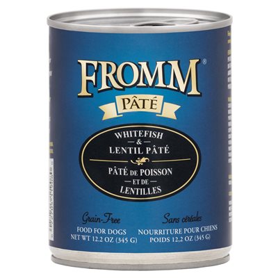 Fromm Chien Pâté Sans Grain Poisson et Lentilles