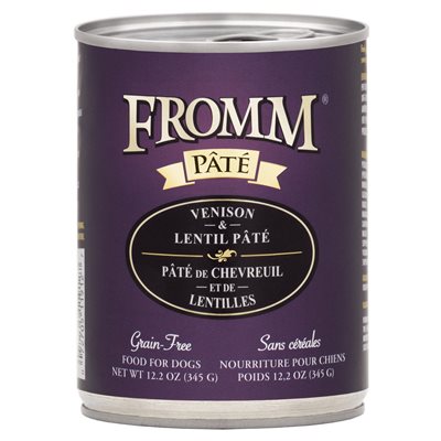 Fromm Chien Pâté Sans Grain Chevreuil et Lentilles