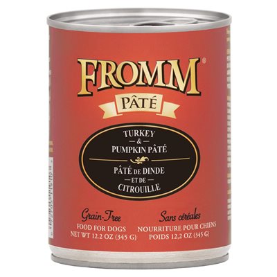 Fromm Chien Pâté Sans Grain Dinde et Citrouille