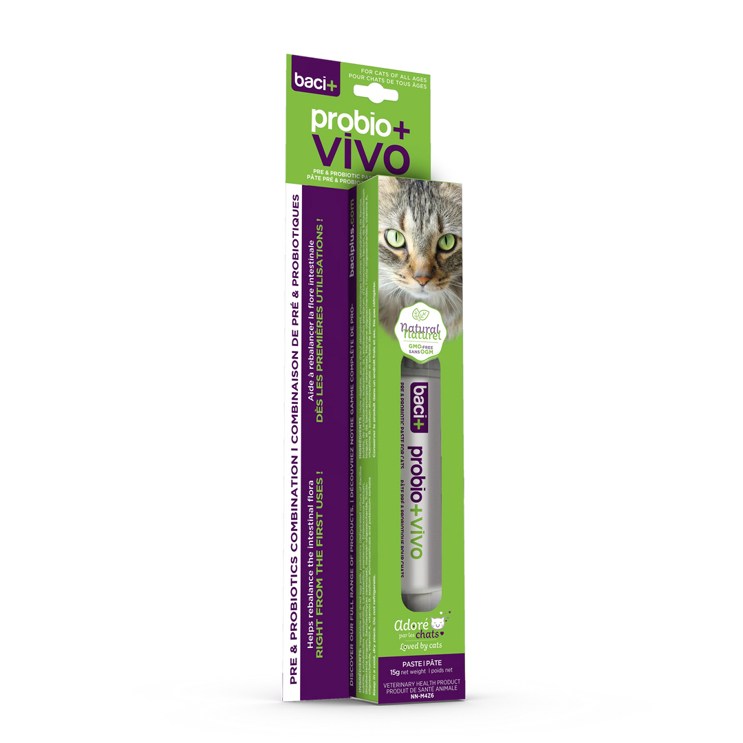 Supplément Probio+ Vivo en pâte de pré et probiotiques pour chats et chatons