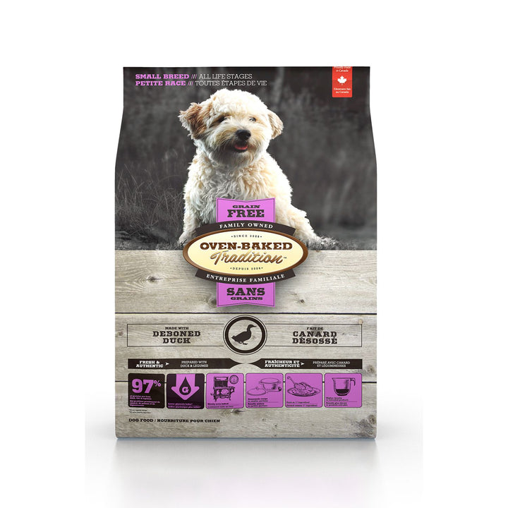 Oven-Baked Tradition Grain Free Small Duck Bites Dry Dog Food