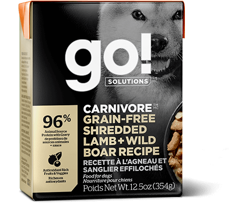 Pet Curean Go! Chien Carnivore Sans Grains Agneau, Haché et Sanglier ...
