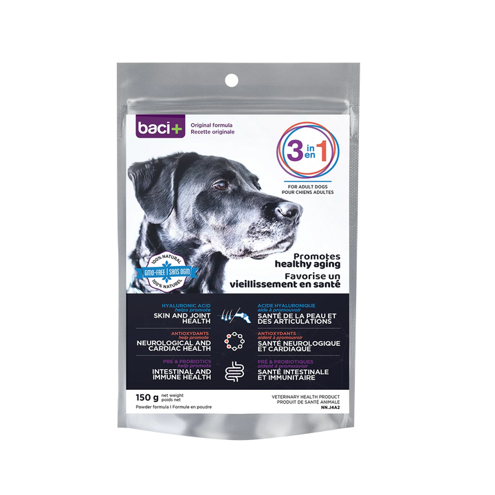 Supplément 3 en 1 pour la santé articulaire, cardiaque et intestinale des chiens adultes et âgés