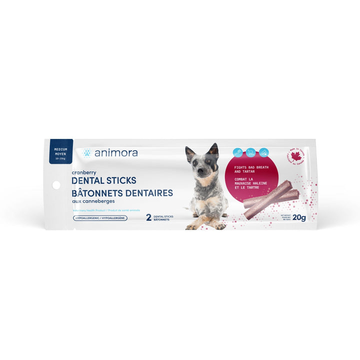 Cranberry dental sticks for tartar and bad breath for dogs