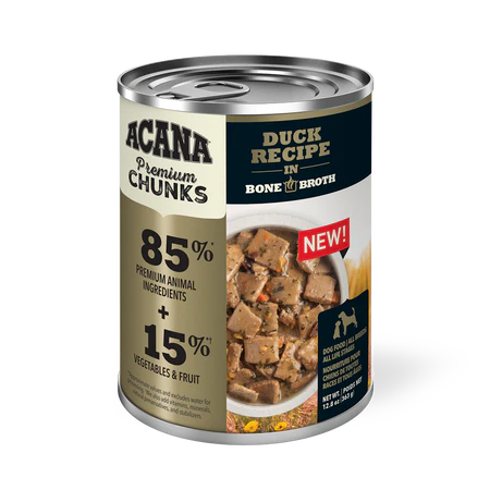 Acana  Dog  Wet Food Chunks In Broth Recette Duck Recipe