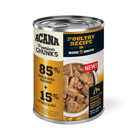 Acana  Dog  Wet Food Chunks In Broth Recette Poultry Recipe