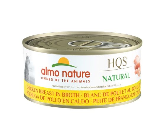 HQS Naturel Chat Blanc de Poulet au Bouillon 150gr