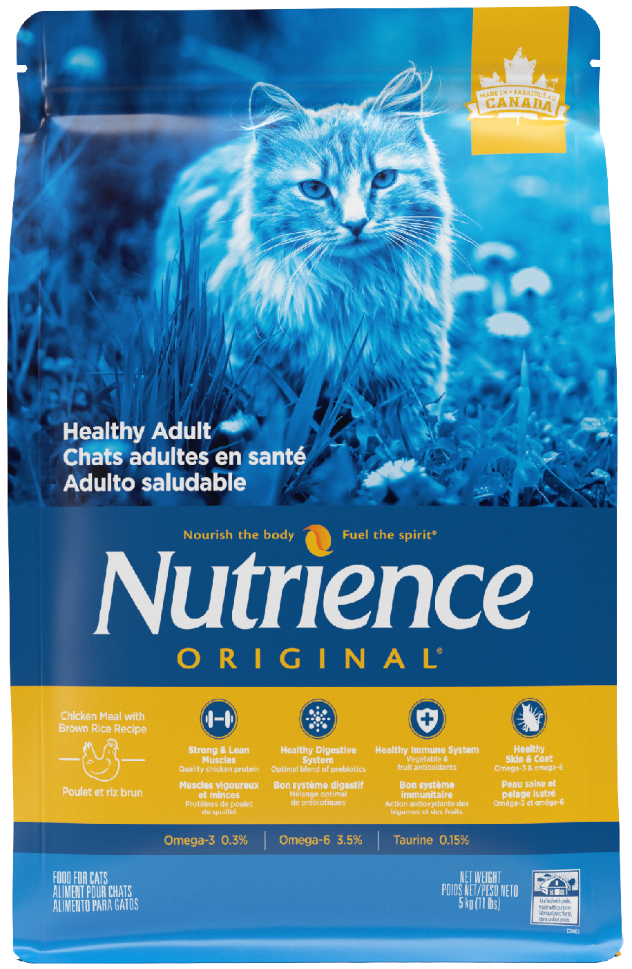 Nutrience Original Chat Adulte Santé Poulet Riz Brun