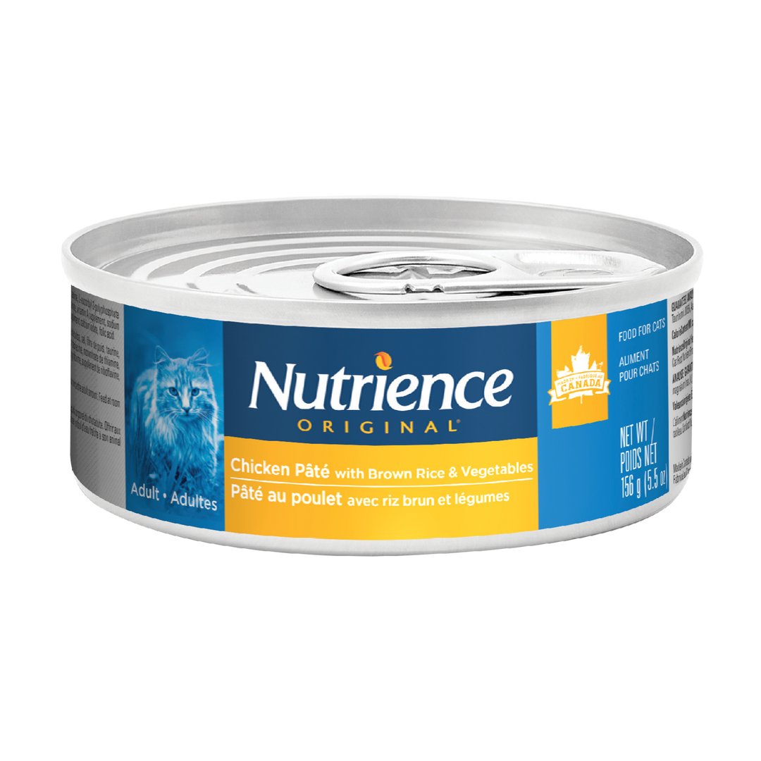 Nutrience Original Pâté Chat Adulte Poulet Riz Brun Et Légumes