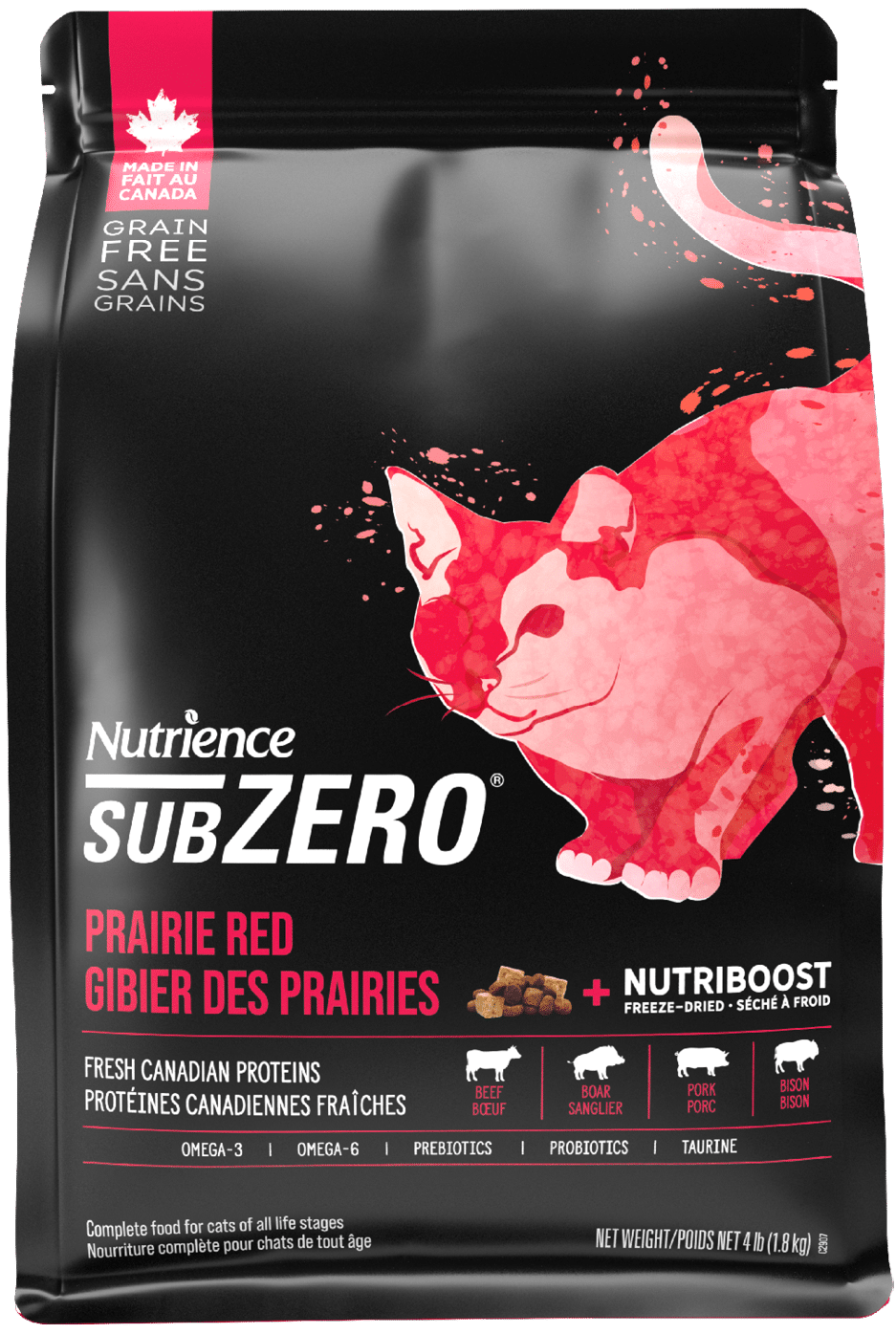 Nutrience SubZero gibier des Prairies pour Chats