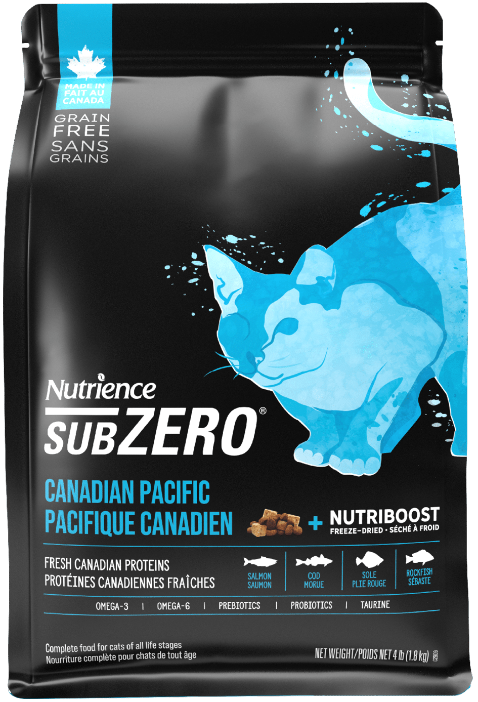 Nutrience SubZero Pacifique canadien pour Chats