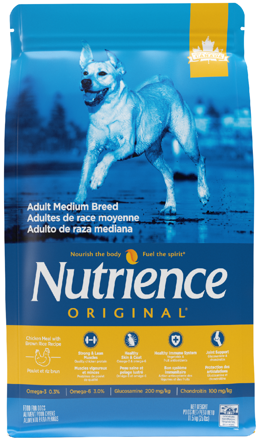 Nutrience Original Chien de Moyenne Race Poulet Et Riz Brun