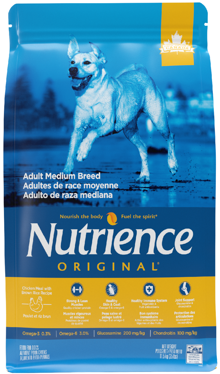 Nutrience Original Chien de Moyenne Race Poulet Et Riz Brun