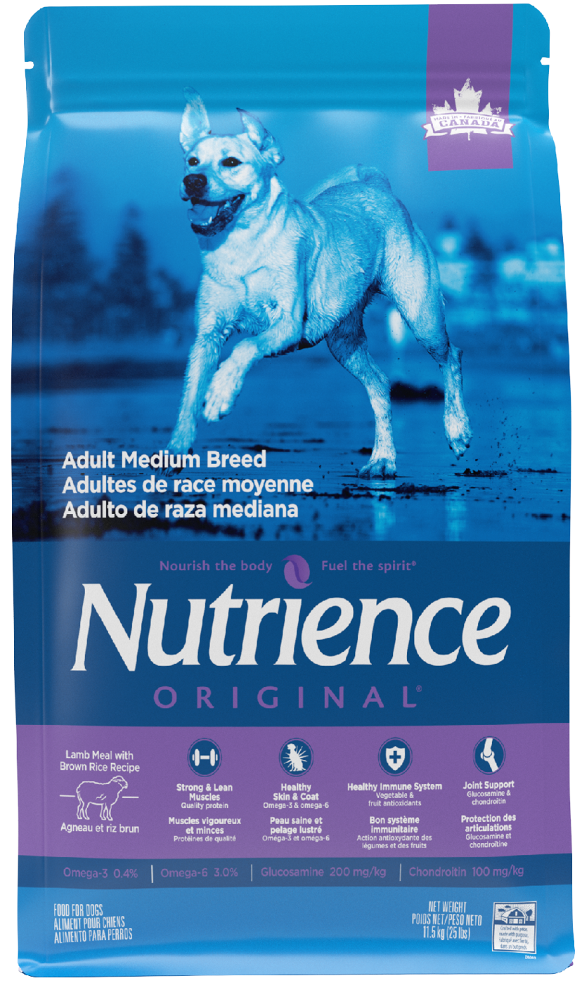 Nutrience Original Adulte Race Moyenne Agneau Riz Brun