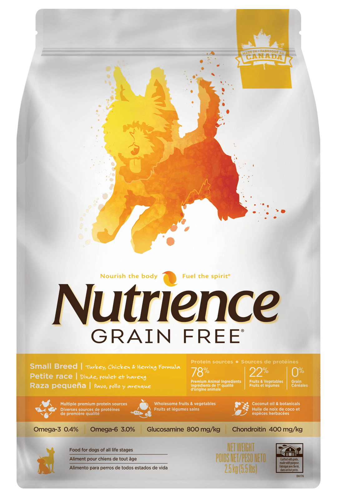 Nutrience Sans grain Chien Petite Race Dinde Poulet Et Hareng