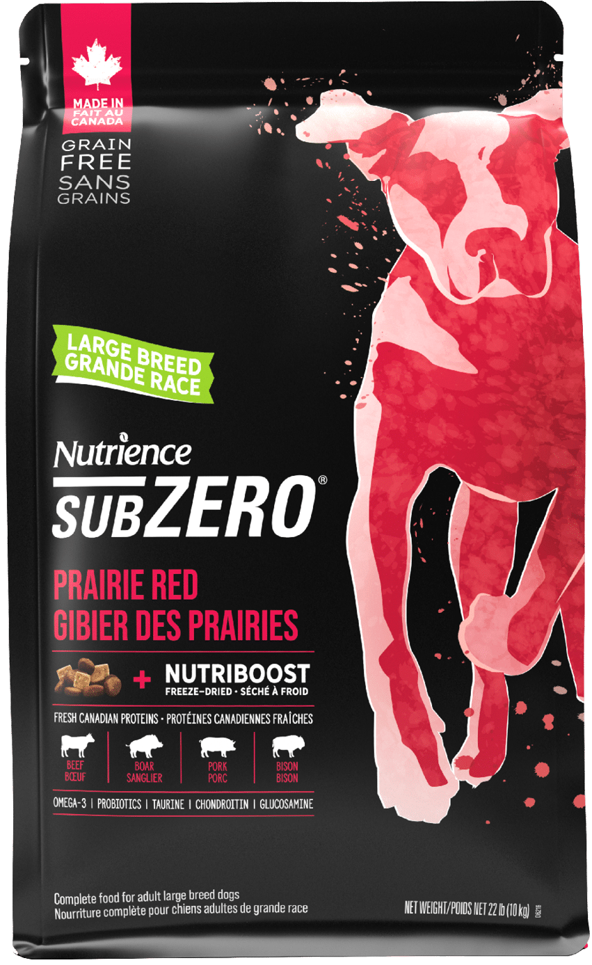 Nutrience SubZero Sans grains Chiens grande Race gibier des Prairies