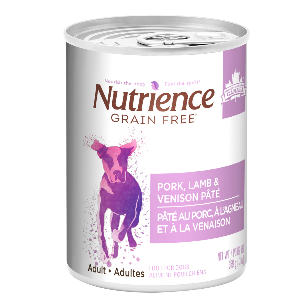 Nutrience Pâté Sans grain Chiens Porc Agneau Et Venaison