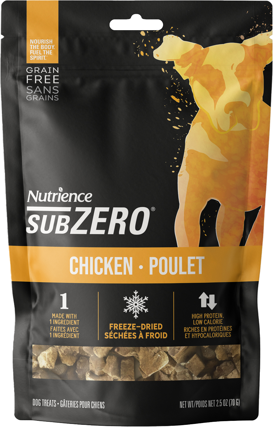 Nutrience SubZero Chien gâteries Séchées à Froid Protéine Simple Poulet