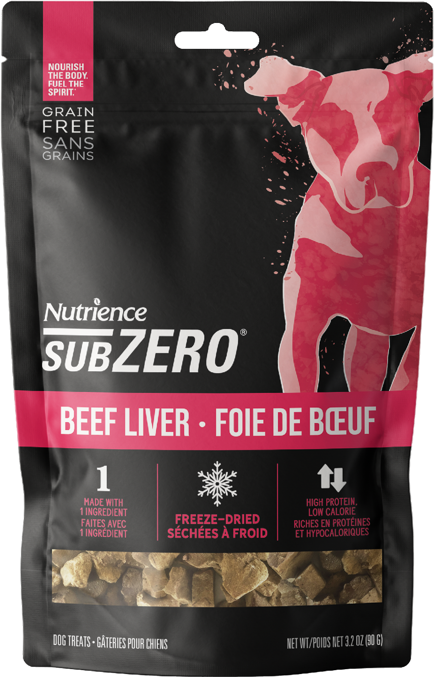 Nutrience SubZero Chien gâteries Séchées à Froid Protéine Simple Foie de Bœuf