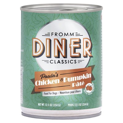 Fromm Diner Classic Pour Chien Pate Poulet Et Citrouille