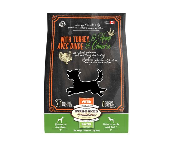 Oven-Baked Tradition Grain Free Soft Dog Treats with Turkey and Hemp
