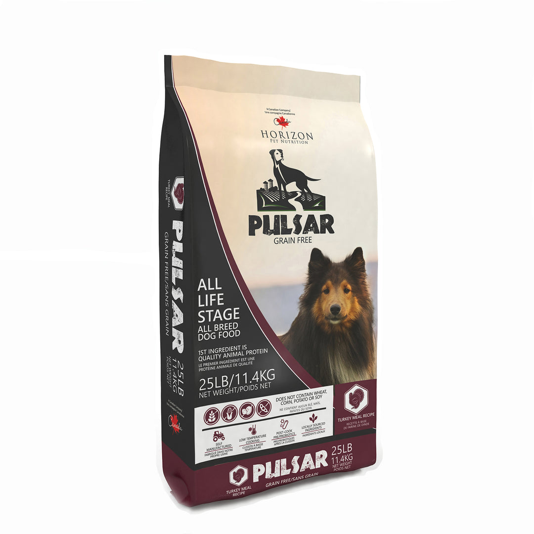 Horizon Pulsar Nourriture Sèche pour Chien Formule Sans Grains pour Toutes Étapes de Vie à la Dinde