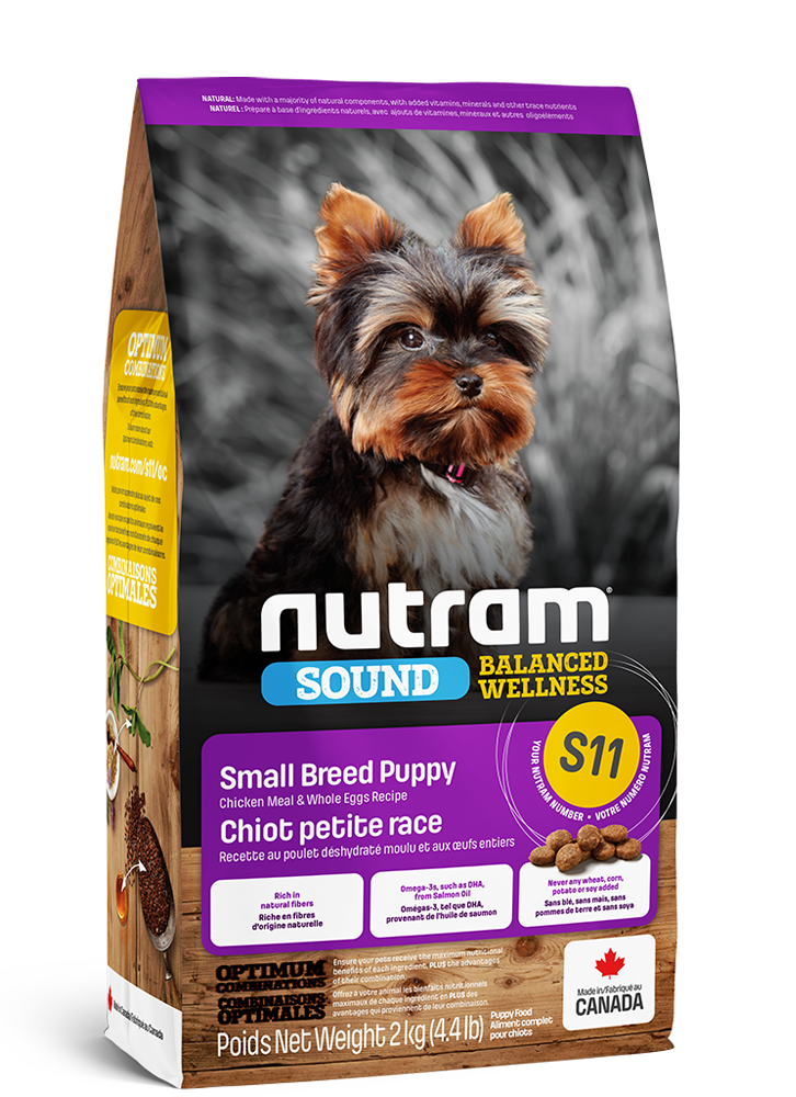 Nutram Sound (S11) Chiot Petite Race  4.4Lbs