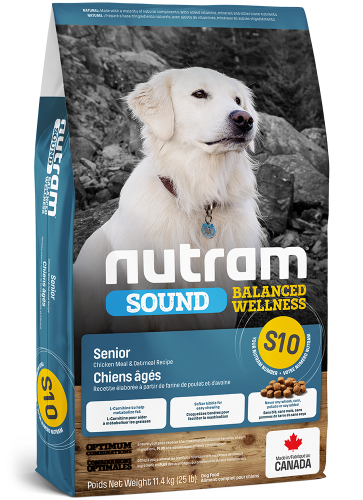Nutram Sound (S10) Chien Sénior Poulet Et Avoine 4.4Lbs