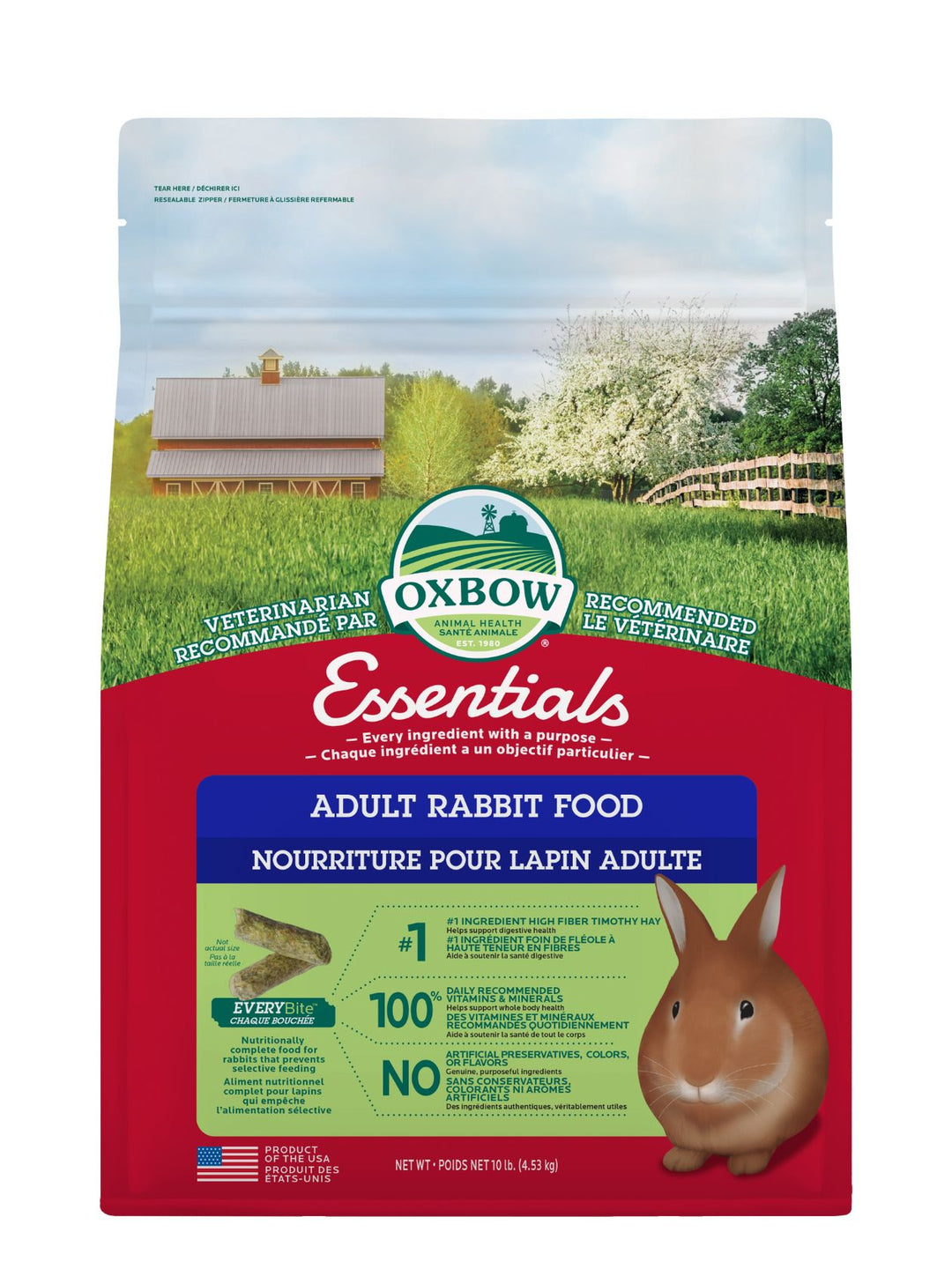 Oxbow Essentials Nourriture Pour Lapin Adulte
