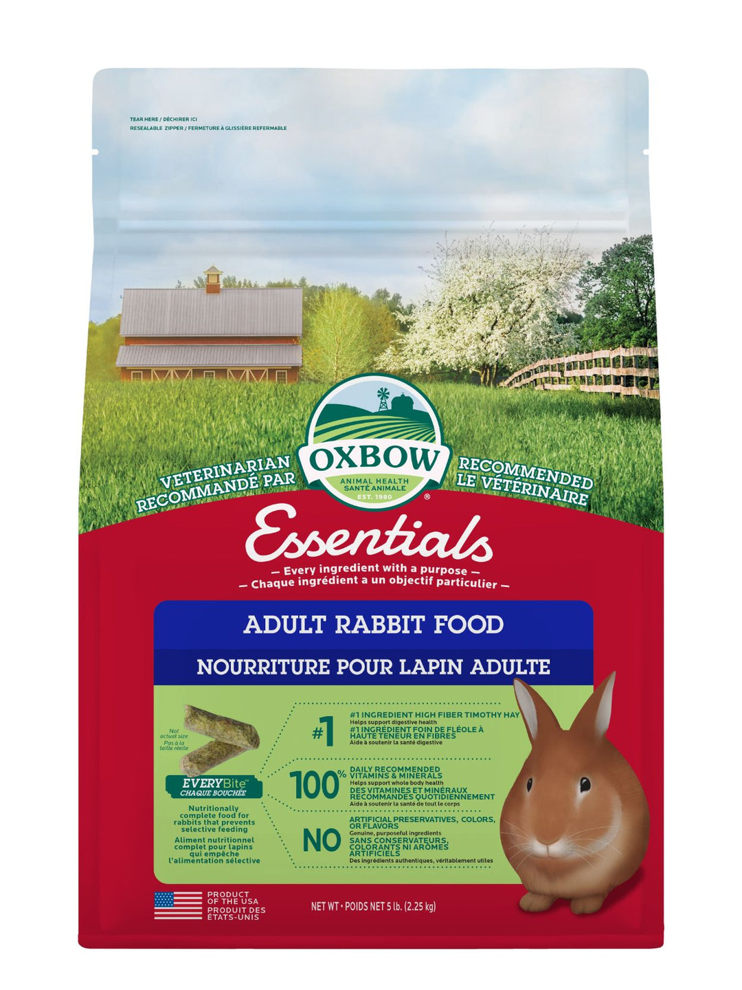 Oxbow Essentials Nourriture Pour Lapin Adulte