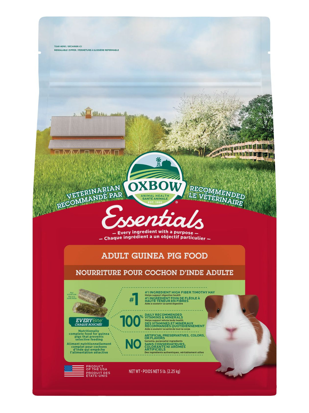 Oxbow Essentials Nourriture Pour Cochon D'Inde Adulte