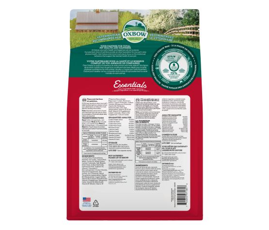 Oxbow Essentials Nourriture Pour Hamster Et Gerbille