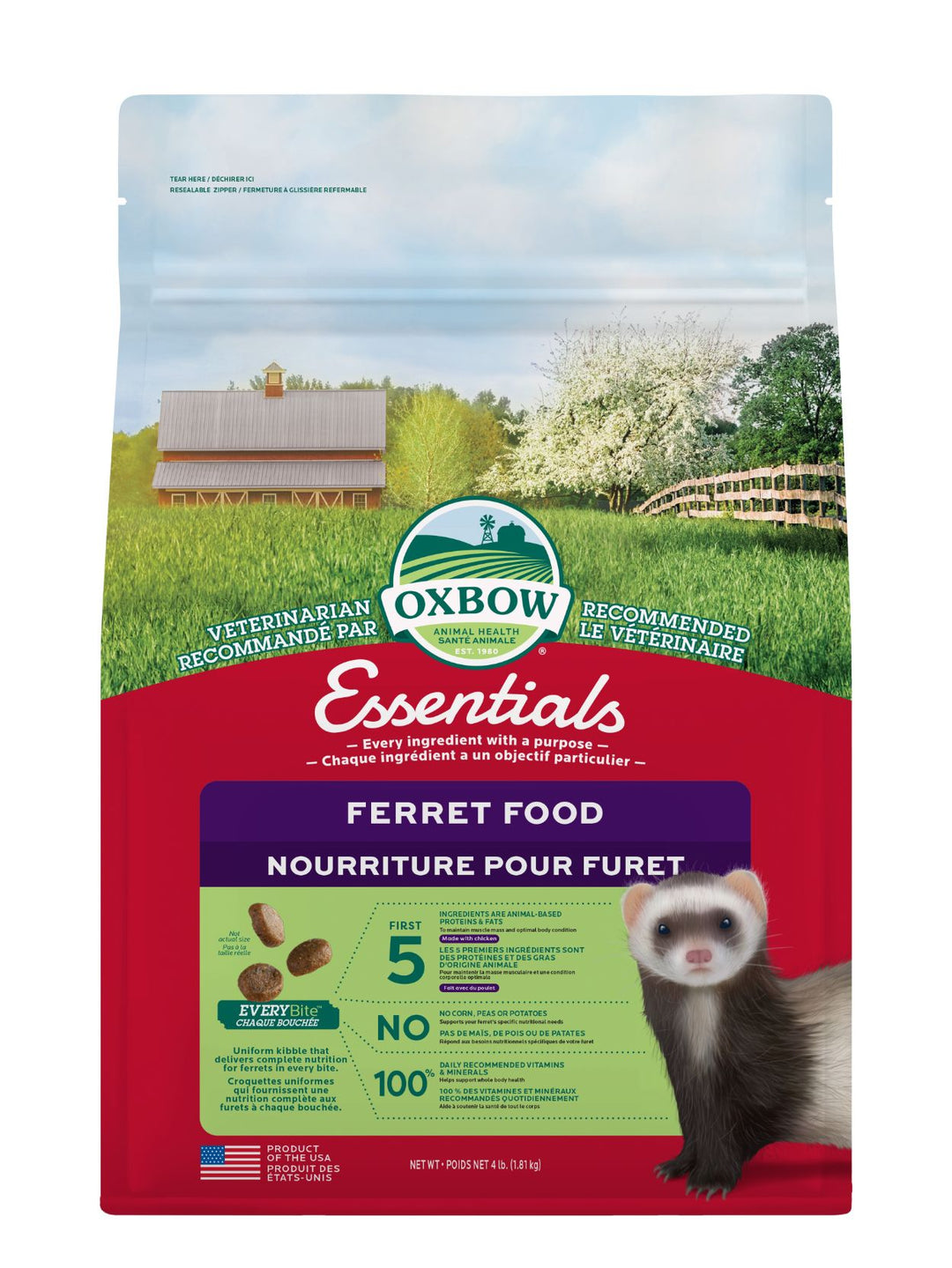Oxbow Essentials Nourriture Pour Furet