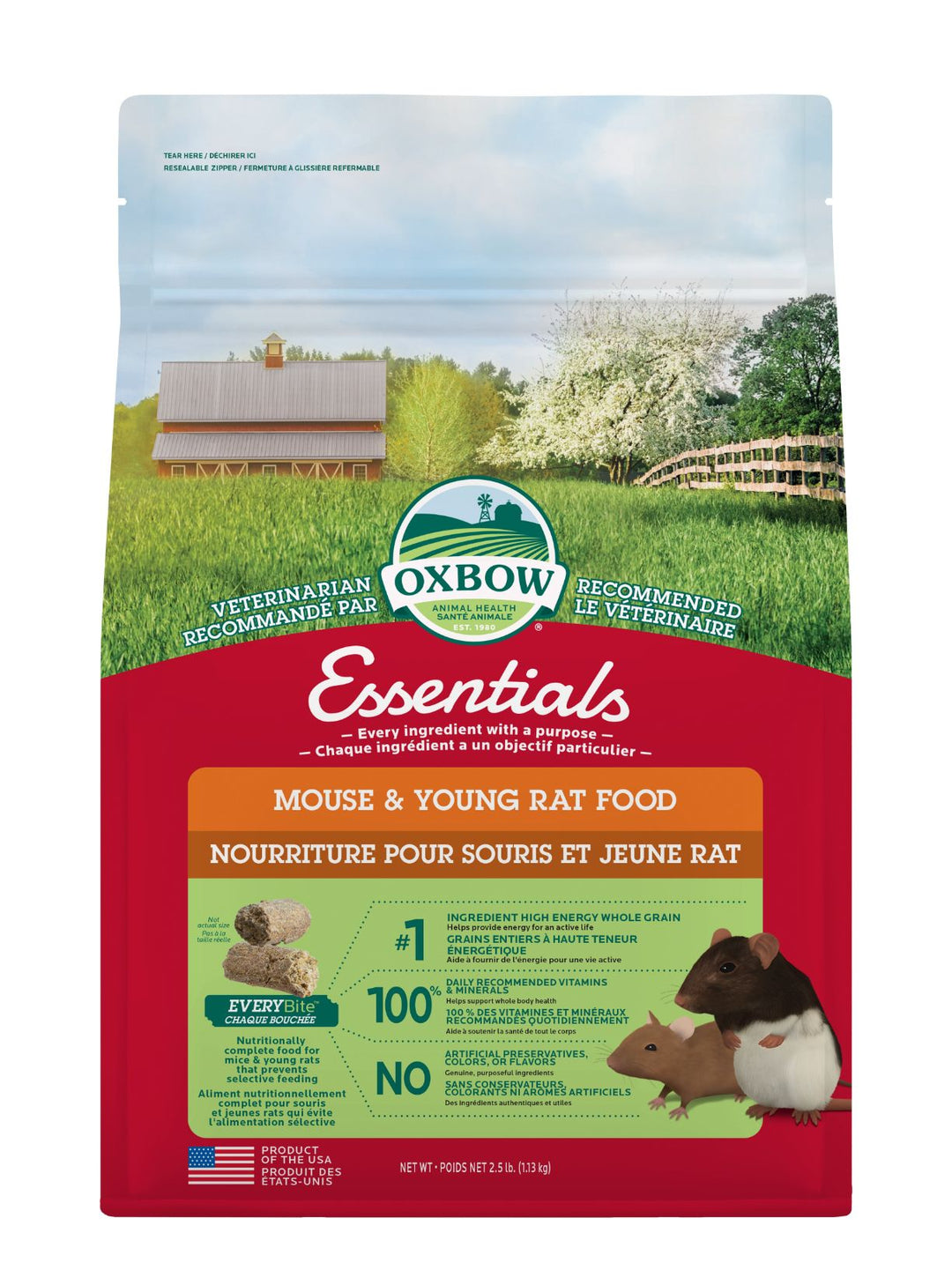 Oxbow Essentials Nourriture Pour Souris / Jeune Rat