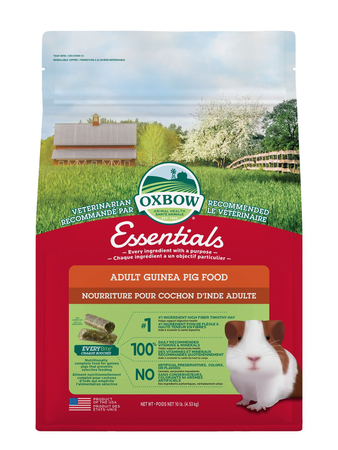 Oxbow Essentials Nourriture Pour Cochon D'Inde Adulte