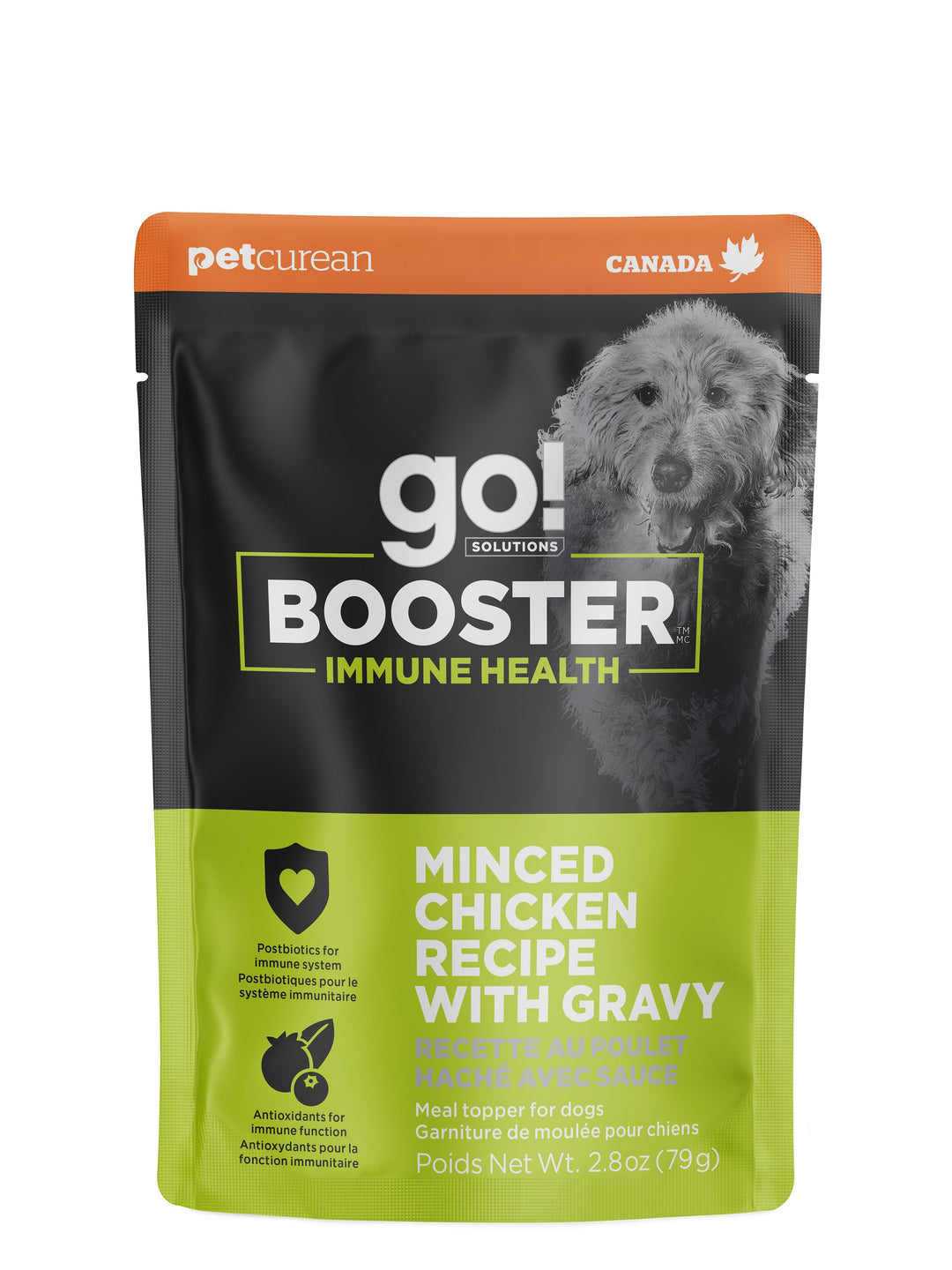 Pet Curean Go! Booster Chien Systeme Immunitaire Poulet