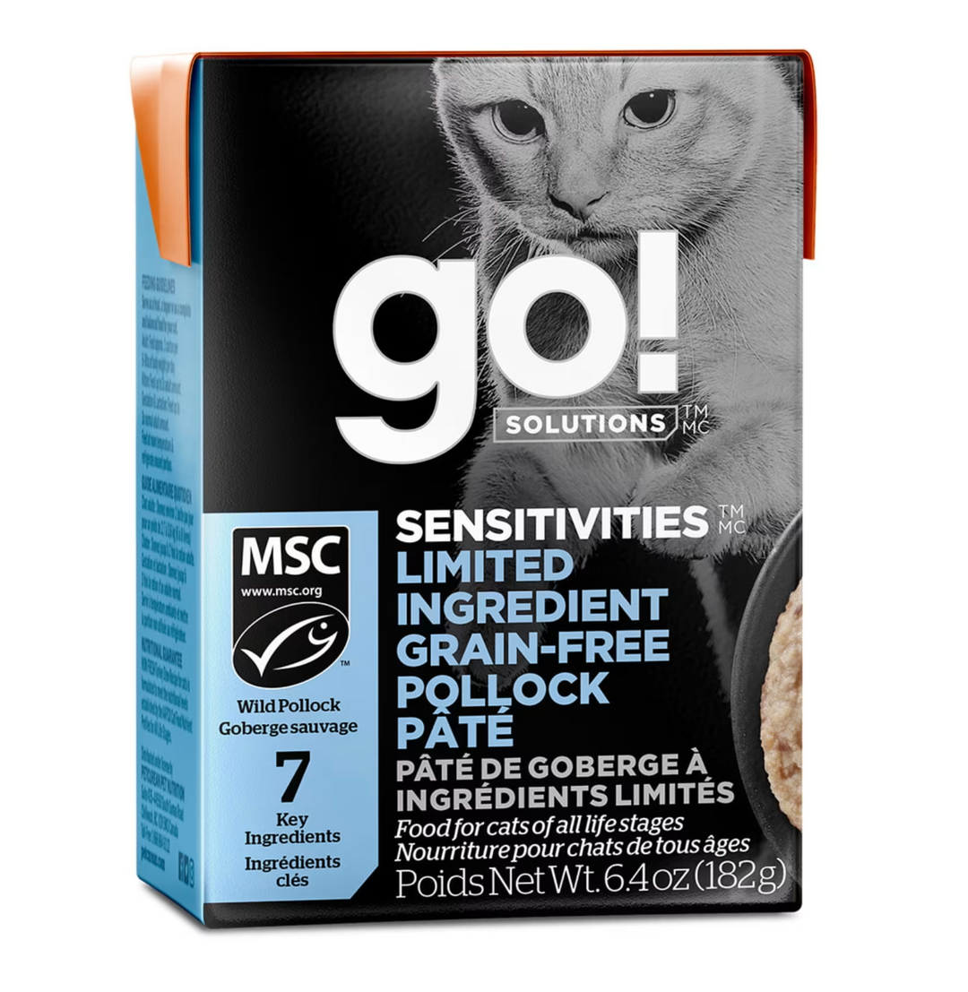 Pet Curean Go! Chat Sensitivities Sans Grains Pâté De Goberge