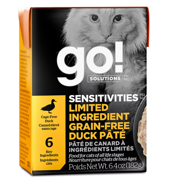 Pet Curean Go! Chat Sensitivities Sans Grains Pâté De Canard