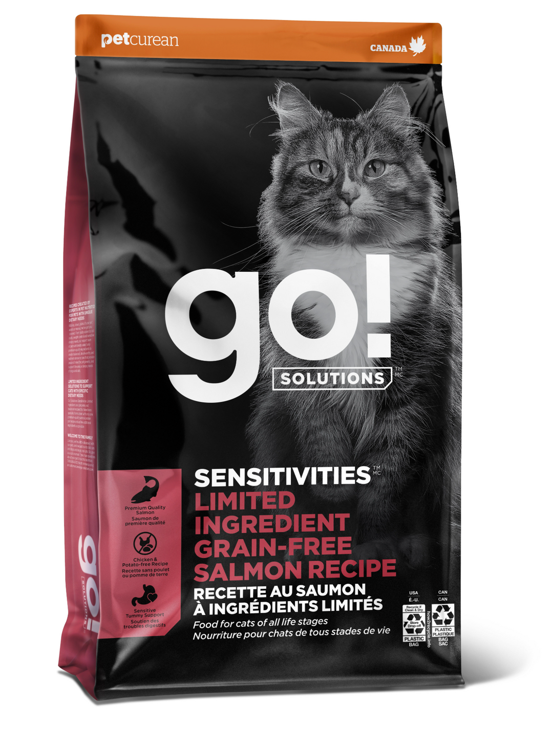 Pet Curean Go! Sensitivities Nourriture Chat au Saumon