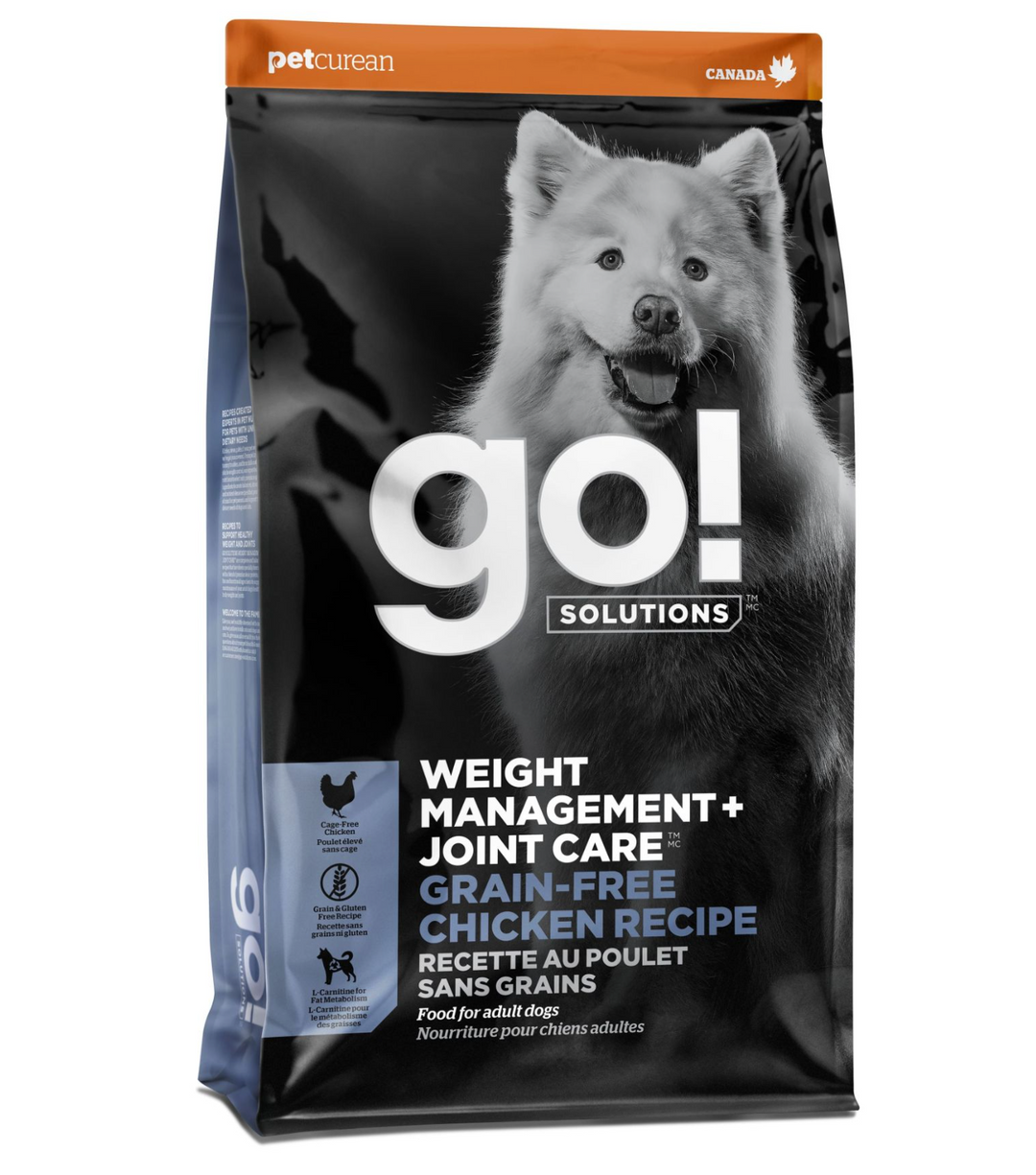 Pet Curean Go! Nourriture Chien Contrôle du Poids + Santé des Articulations sans Grains Poulet