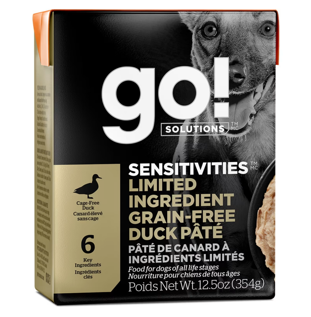 Pet Curean Go! Chien Sensitivities Sans Grains Pâté De Canard