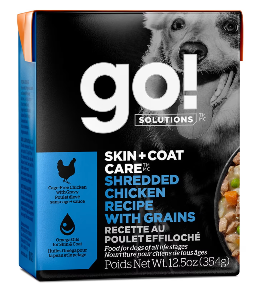 Pet Curean Go! Chien Peau + Poils Poulet Haché